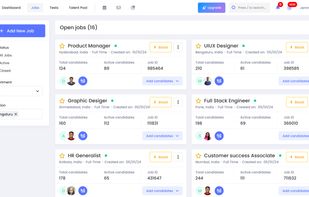 Job listings page 