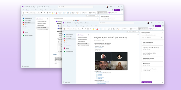 Microsoft to upgrade Meeting Details feature in OneNote for Windows image
