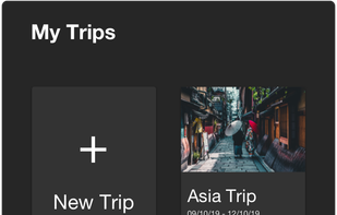 All your trips in one place 