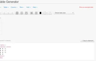 Table Generator screenshot 1