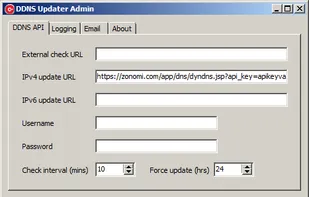 DDNS Updater Admin: DDNS API