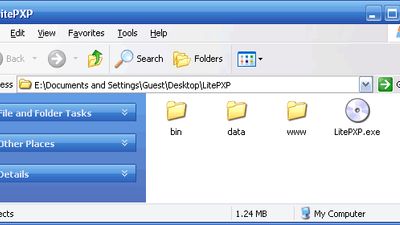 LitePXP can be run directly from a CD/DVD, USB drive or hard disk without installation.