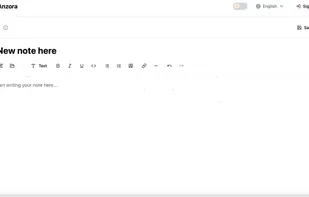 Anzora Notepad screenshot 1