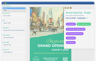 Create print & digital materials for all channels with zero design experience thanks to Dynamic, Brand Templates