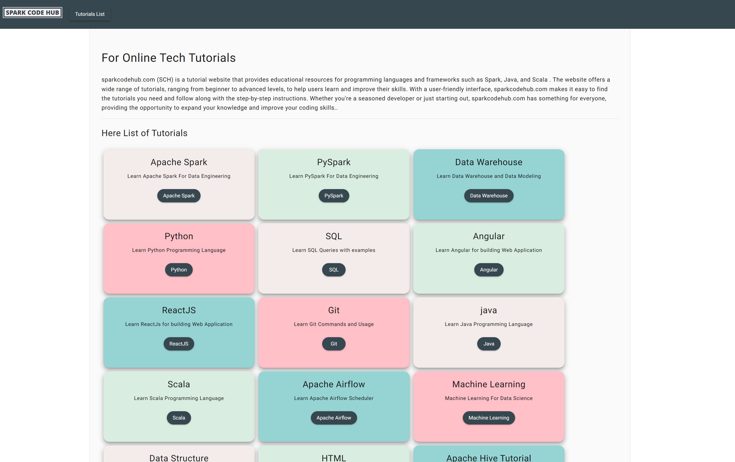 SparkCodeHub Alternatives: 25+ Code Learning Services | AlternativeTo