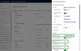 subscription billing dynamics 365