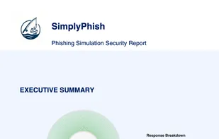 Actionable, professional phishing simulation reports