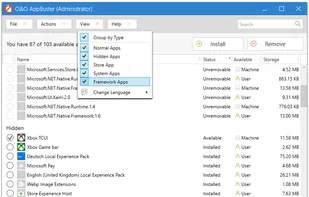 O&O AppBuster screenshot 2
