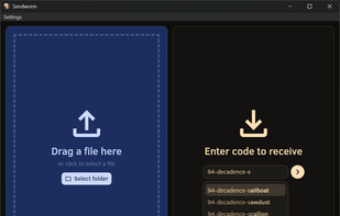 Sendworm screenshot 1