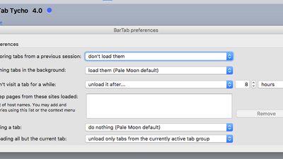 the add-on settings, 
as of 2019-01,
on pale moon beta version for mac.