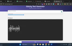 Glitchy Text Generator tool