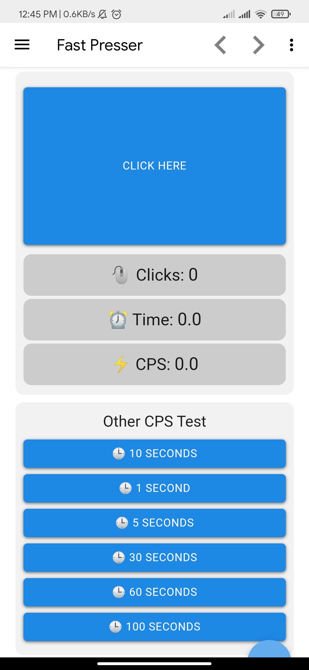 CPS Test 5 Seconds APK for Android Download