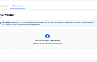 Unlimited emails verification