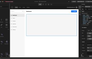 Drag & drop components to build UI