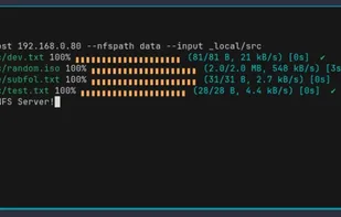 NCP (NFS Copy) screenshot 1