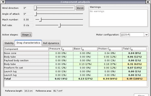 OpenRocket screenshot 2