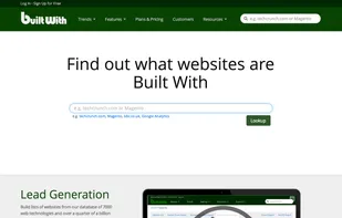 BuiltWith screenshot 1