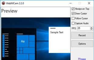 WebMCam screenshot 1