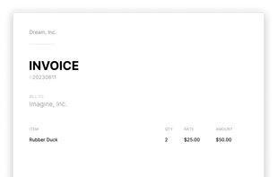 Invoice screenshot 1