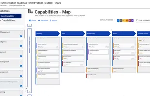 Create your organization's capability and value stream map.