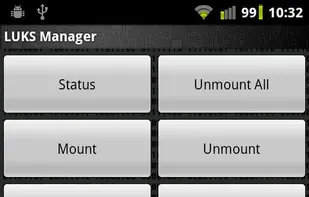 Luks manager screenshot 1