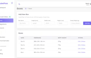 Add your own custom boxes.