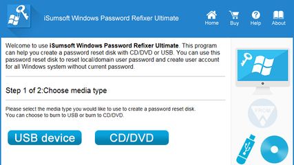 iSumsoft Windows Password Refixer screenshot 1