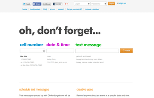 OhDontForget screenshot 1