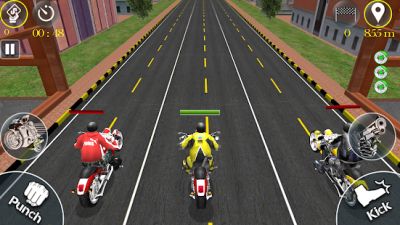 The Race: 3D Motorcycle Racing & Fighting Game
