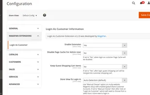 Login As Customer General Configuration