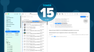 Tower 15 for Mac debuts automatic branch management and macOS 26 Tahoe support image