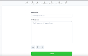 A simple drag-and-drop editor to create a UI.