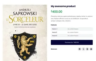 Single Product Page: Professional product display optimized for conversions.