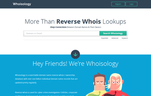 Whoisology screenshot 1