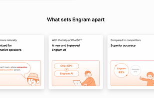 Engram is uniquely optimized for non-native speakers and has higher accuracy compared to other proofreading services.