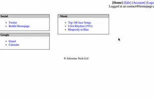 Homepagr screenshot 1