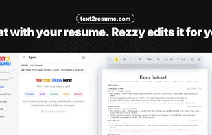 Chat with your resume. Rezzy edits it for you.