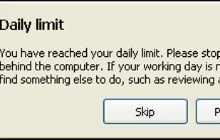 Your working day is over now…