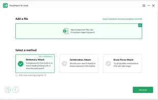 PassWiper for Excel screenshot 1