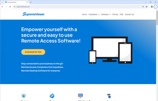 SupremeViewer main webpage