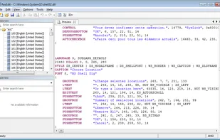 Resource code preview