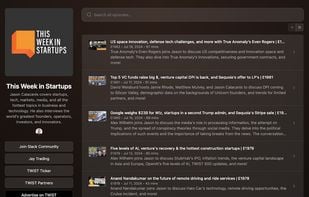 All podcasts come with a dedicated website, including audio player and links to social platforms. 