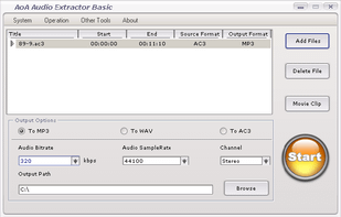 AoA Audio Extractor screenshot 1