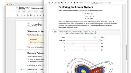 The Jupyter Notebook is an open-source web application that allows you to create and share documents that contain live code, equations, visualizations and narrative text. Uses include: data cleaning and transformation, numerical simulation, statistical modeling, data visualization, machine learning, and much more.