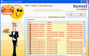 Kernel for IncrediMail Recovery screenshot 1