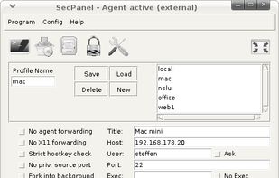 Editing of connection profiles