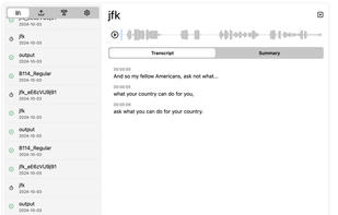 Scriberr screenshot 1