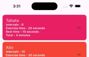 OpenHIIT screenshot 1