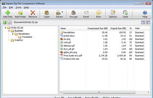 View and manage the contents of any zip file