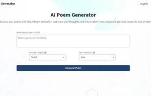 Free AI Poem Generator screenshot 1